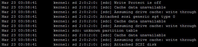 online scan new disks in CentOS RHEL 7