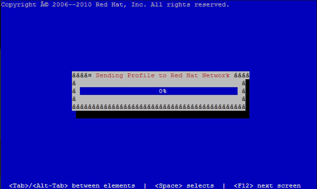 sending profile to redhat network