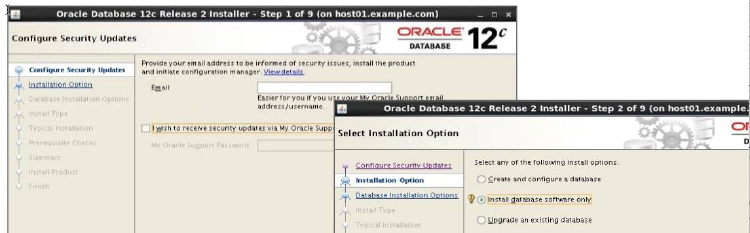 Installing the Oracle Database Software