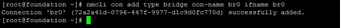 nmcli add newtwork bridge centOS 7