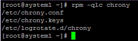 rpm qlc chrony - check chrony package installation