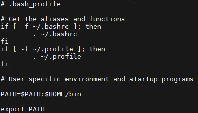 bash_profile example in Linux