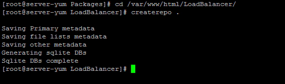 createrepo loadbalancer