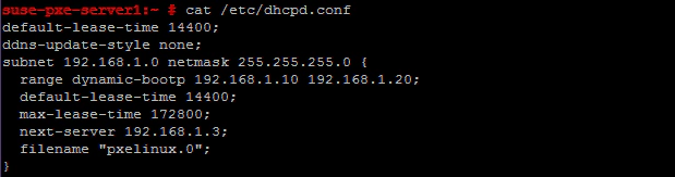 configure dhcp server