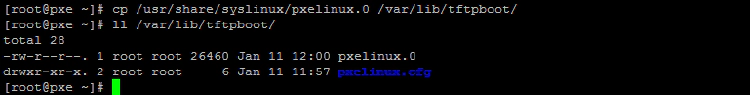 copy pxelinux.0