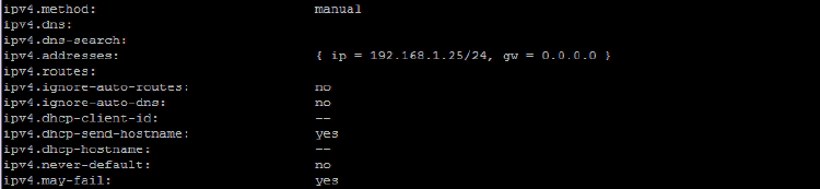 nmcli command