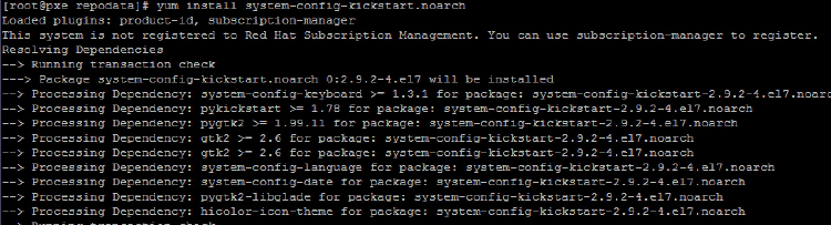 install the Kickstart packages