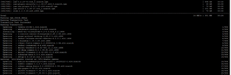 package update centos