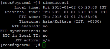 timedatectl command