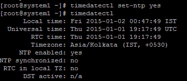 timedatectl set-ntp