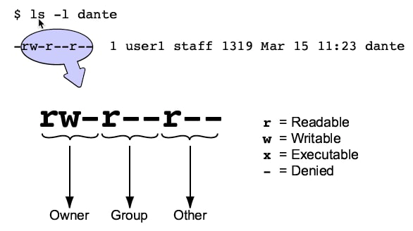 linux permissions example