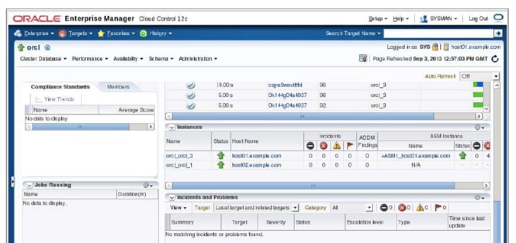 Cluster Database Home Page